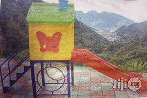 Outdoor Playhouse With Slide
