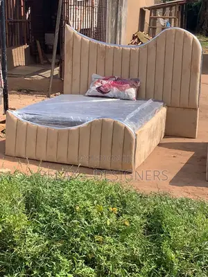 Light Brown Padded Bed