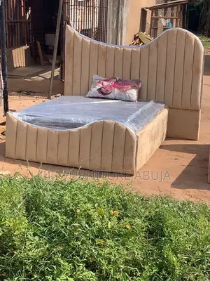 Light Brown Padded Bed