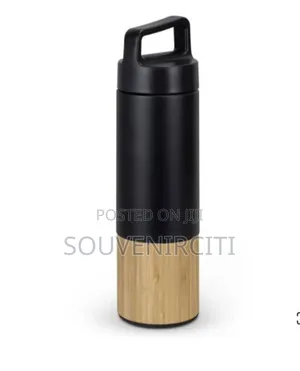 Vacuum Flask With Wooden Base