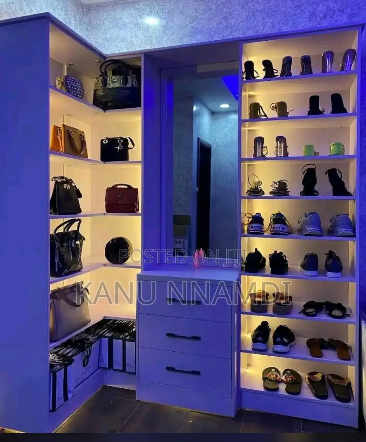 Shoes Racks With Mirror Stand