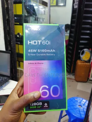 New Infinix Hot 60i 128 GB Black