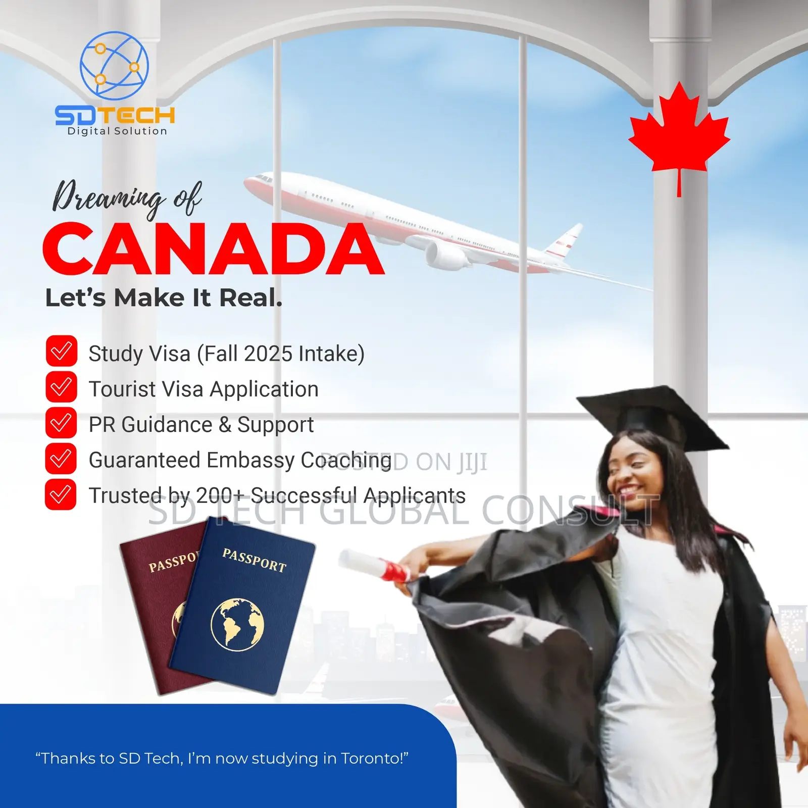 Canada Study Work Route Package Available