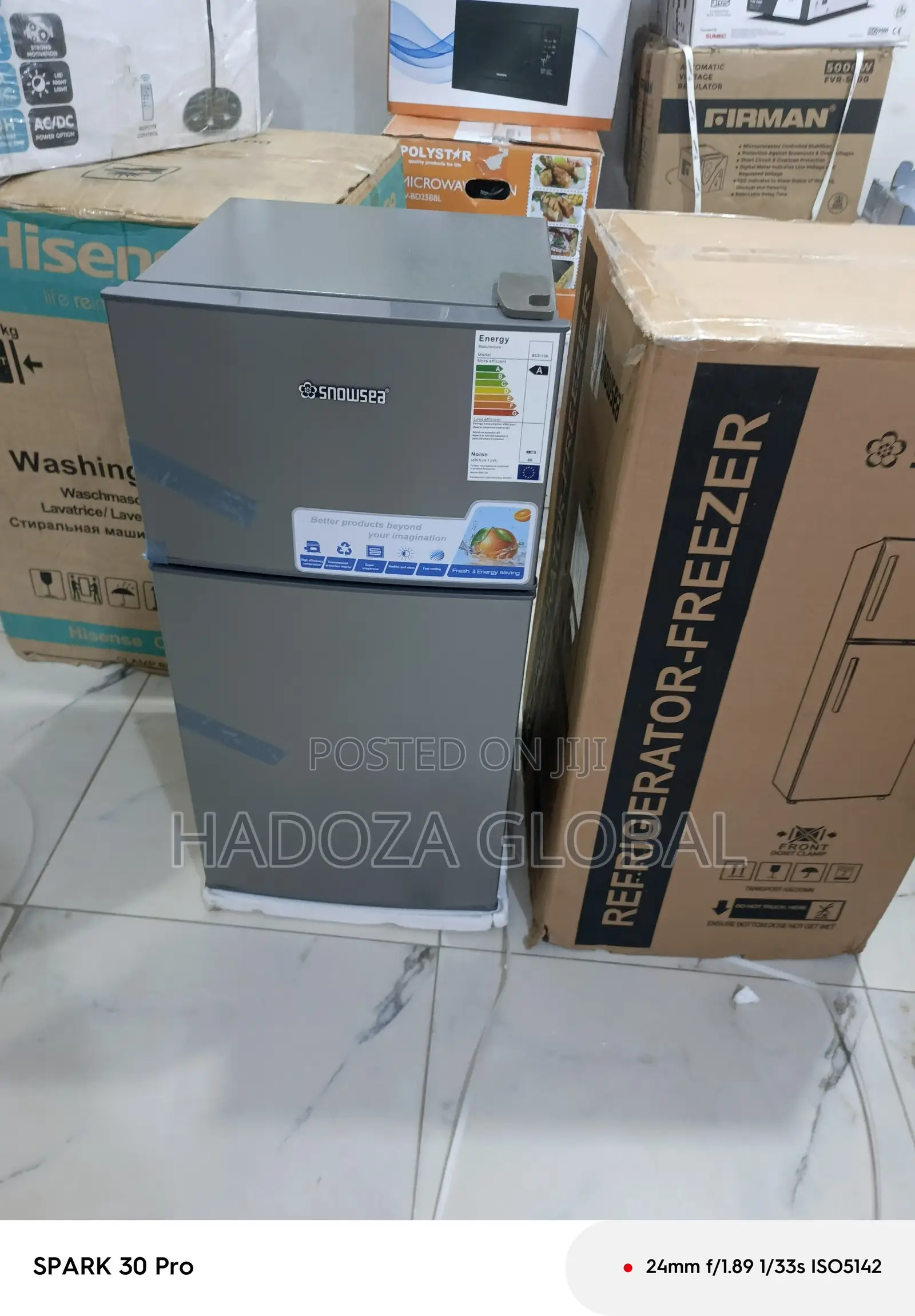 136l Snowsea Refrigerator With Two Doors