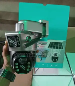 Dual Lenses Solar CCTV Camera With Sim Slot 4g