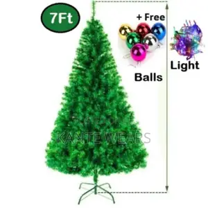 7ft Christmas Tree + Free Ball and Light