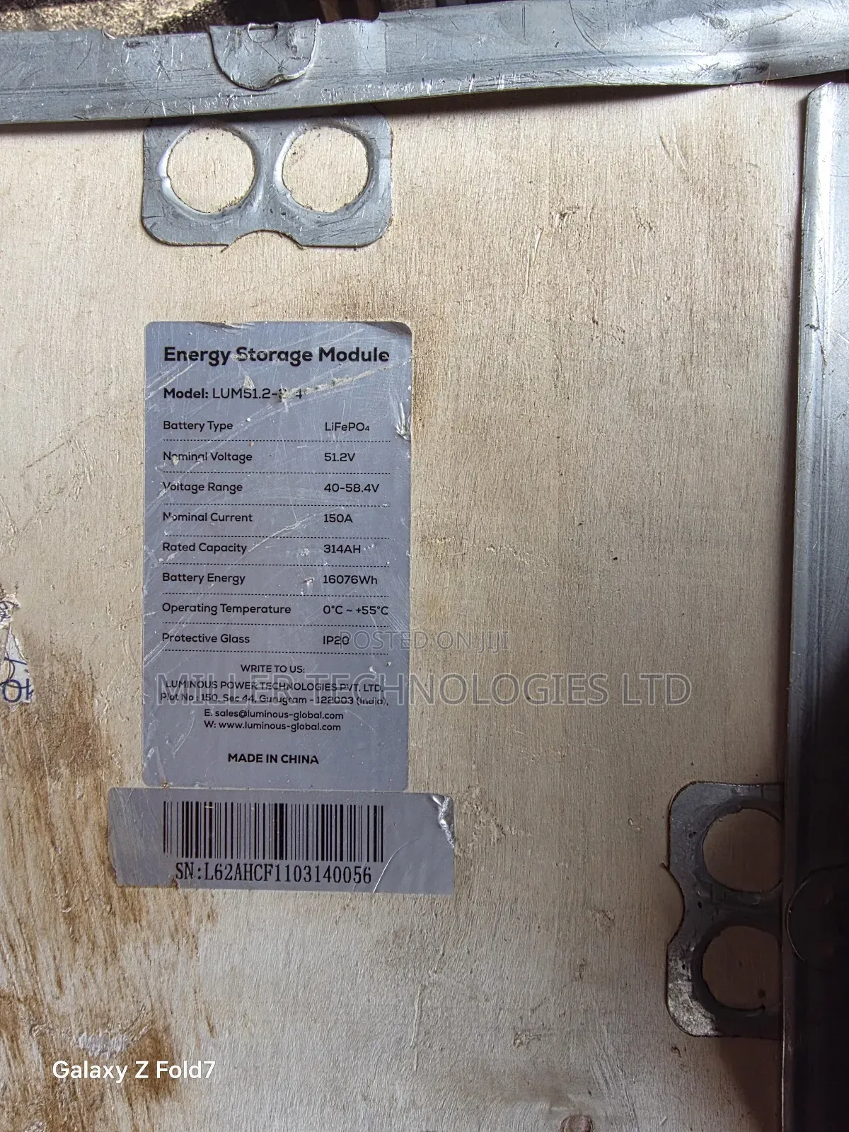 Luminous Lithium Battery 16kwh 48v