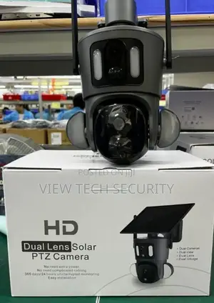 Dual Lenses Solar CCTV Camera 4g