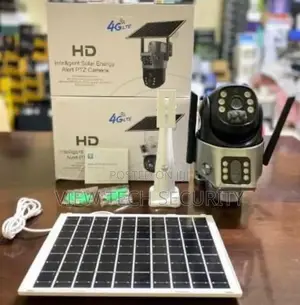 Dual Lenses Solar CCTV Camera