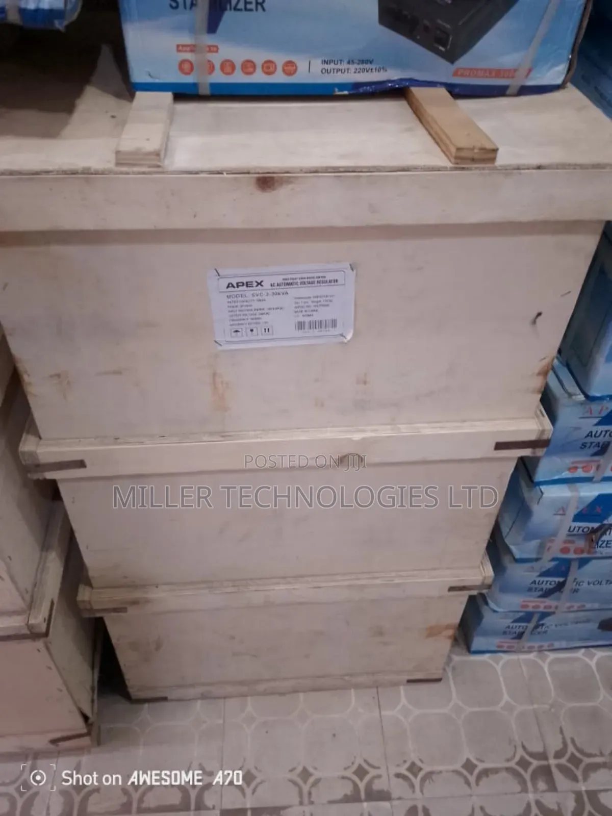 Apex Stabilizer 30kva 3phase
