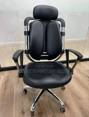Kidney Office Chair (Black)