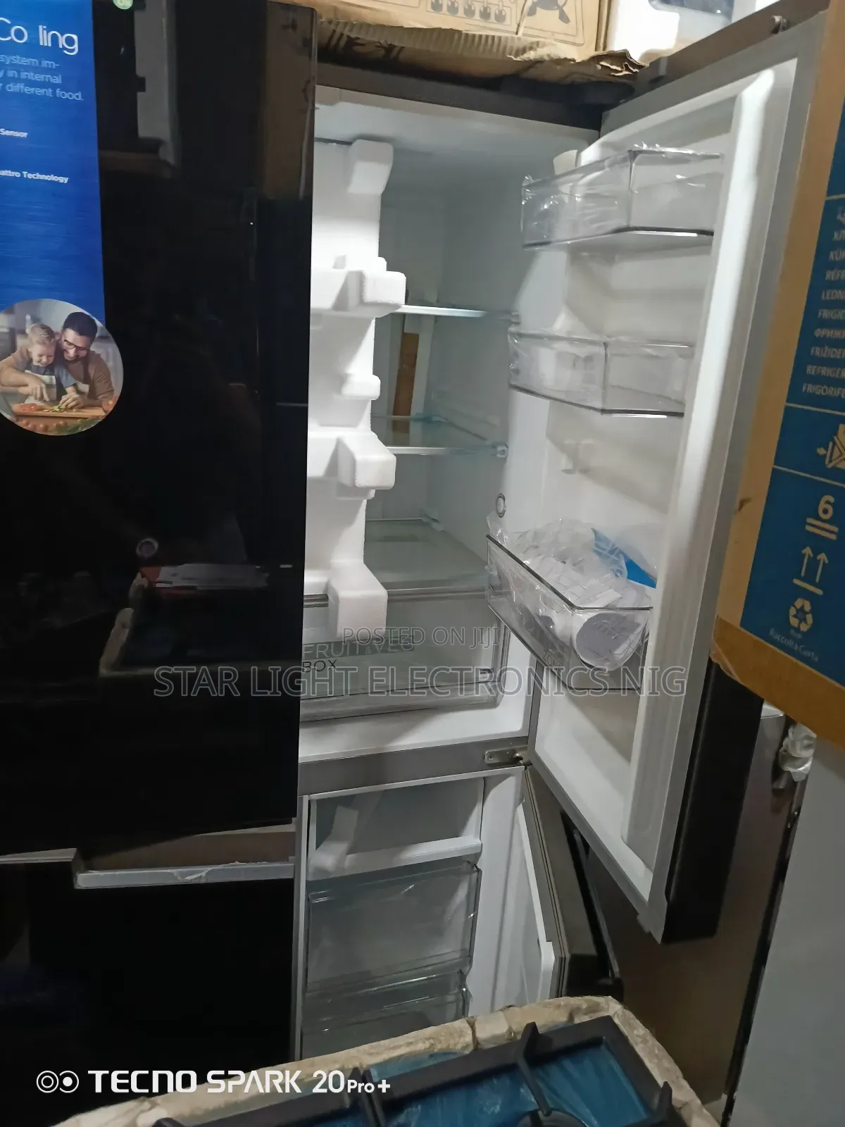 4 Doors Side by Side Fridge