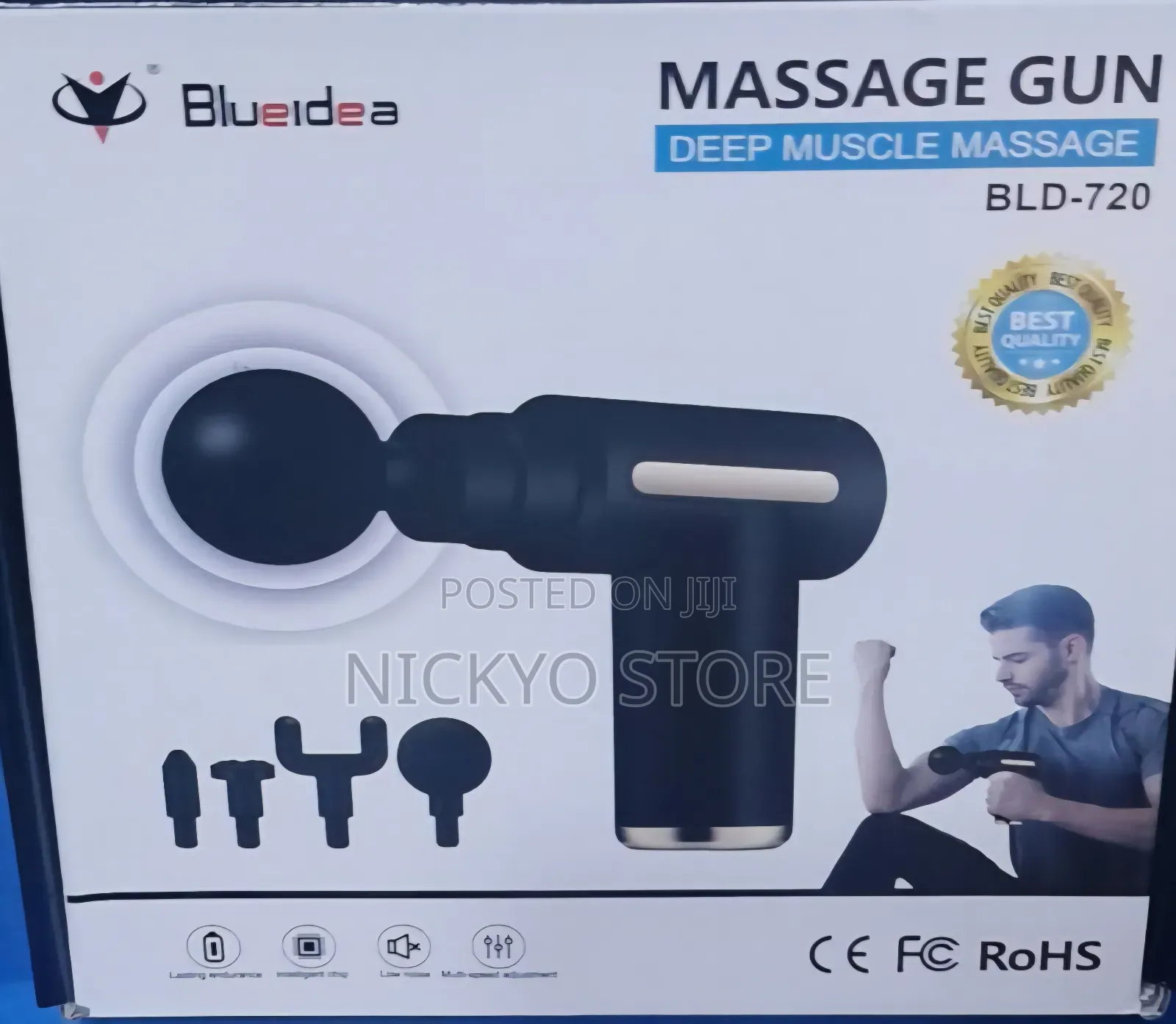 Blueidea Massage Gun (Model Bld-720) Deep Tissue Massage: Uses