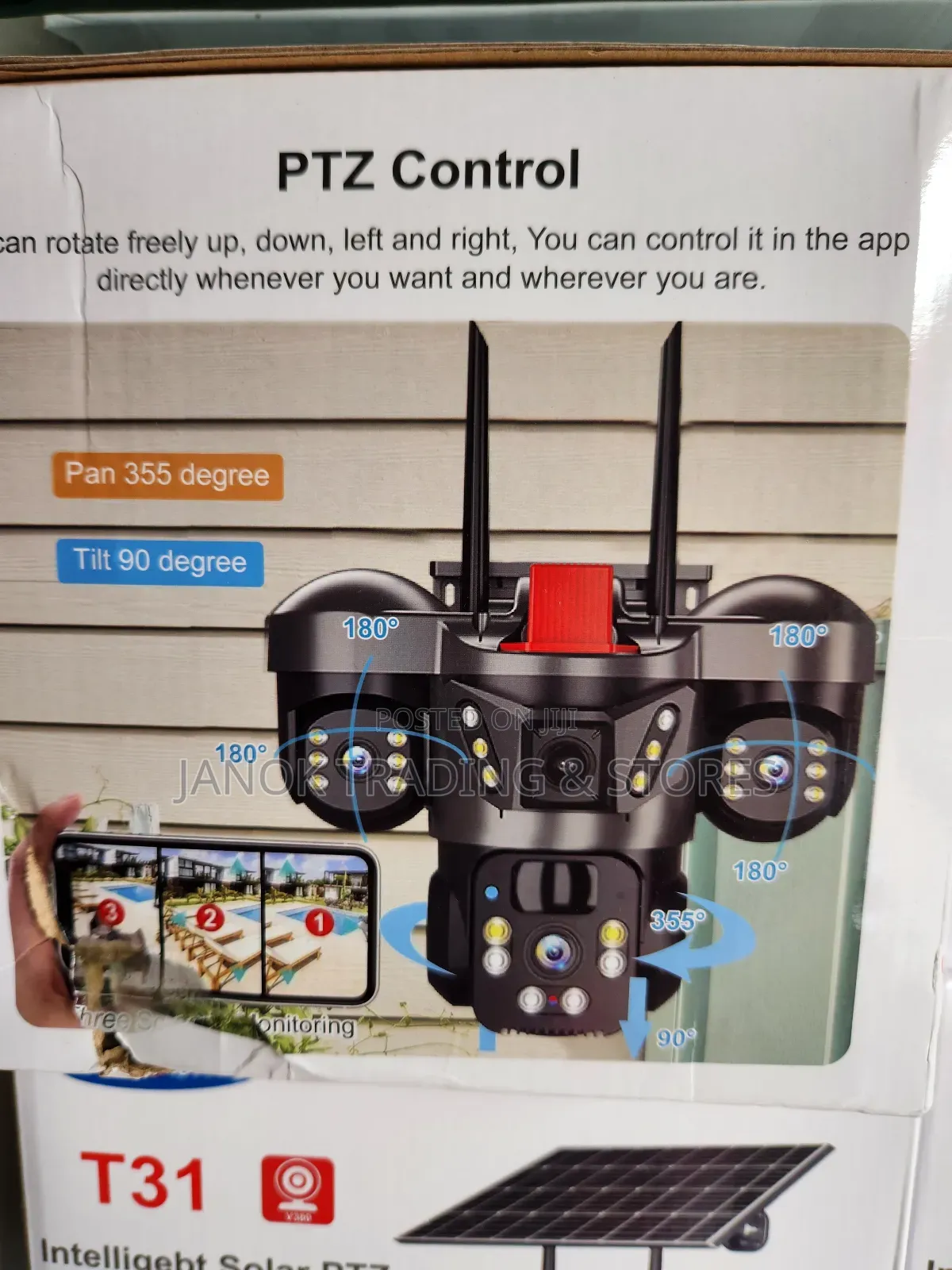 Triple Lens Solar PTZ Camera