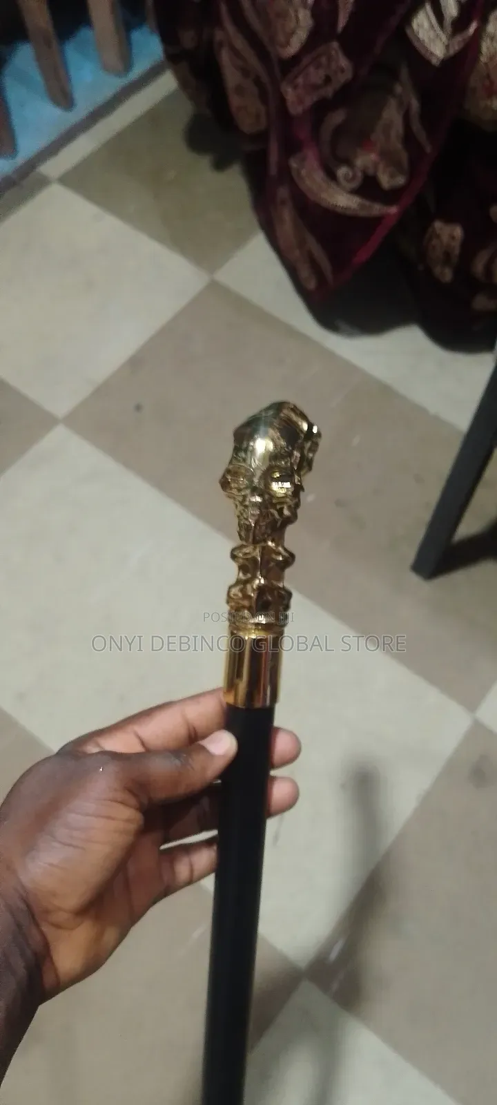 Human Skull Shape Wedding Walking Stick Chieftaincy Walking Stick