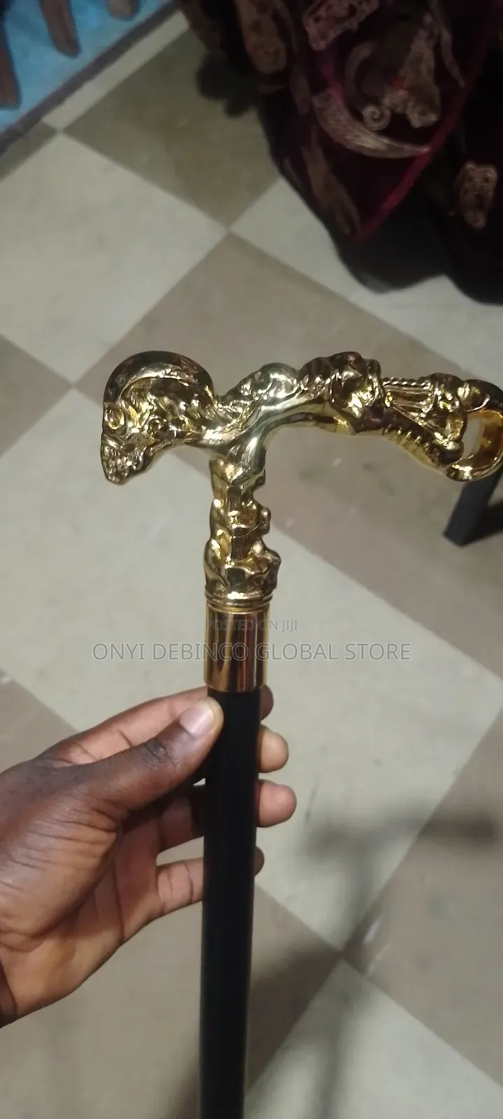 Human Skull Shape Wedding Walking Stick Chieftaincy Walking Stick