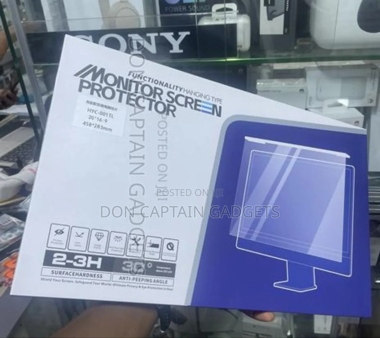 Monitor Screen Protector 20” 16:9” Hanging Type