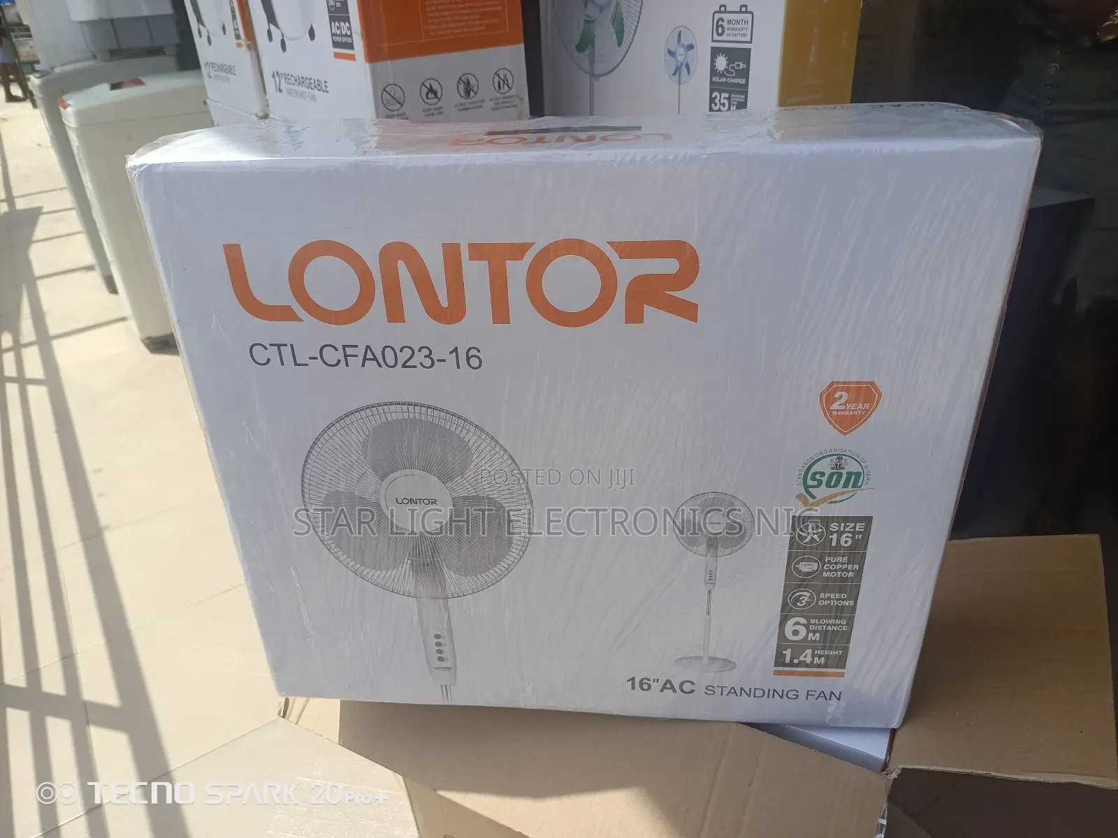 Standing Lontor Fan 16 Inches