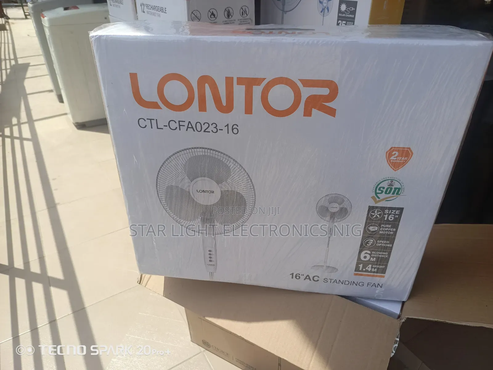 Standing Lontor Fan 16 Inches