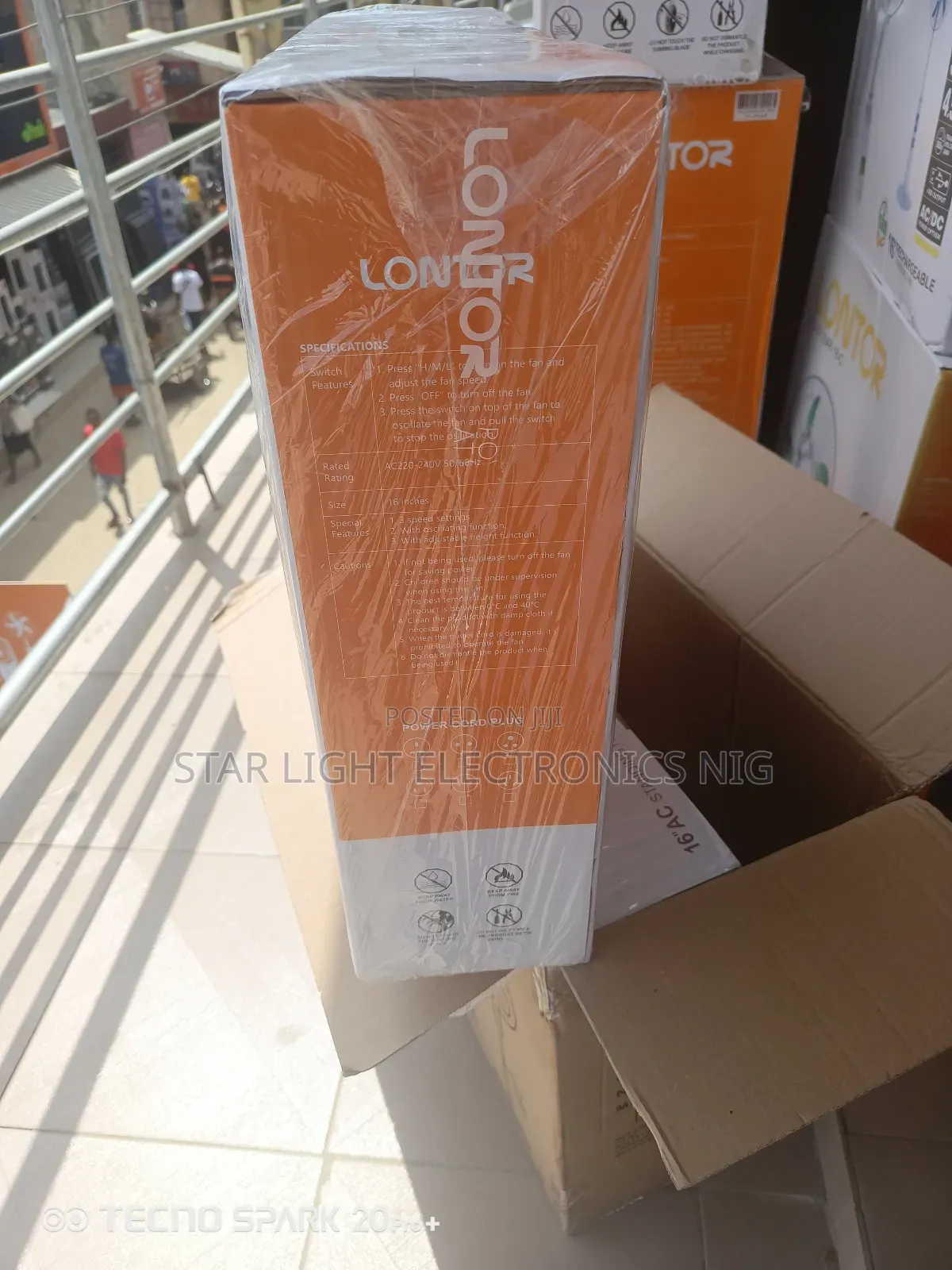 Standing Lontor Fan 16 Inches