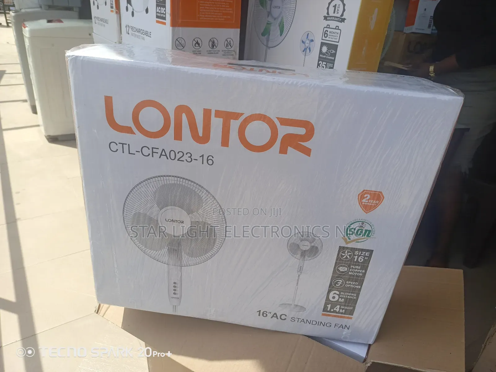 Standing Lontor Fan 16 Inches