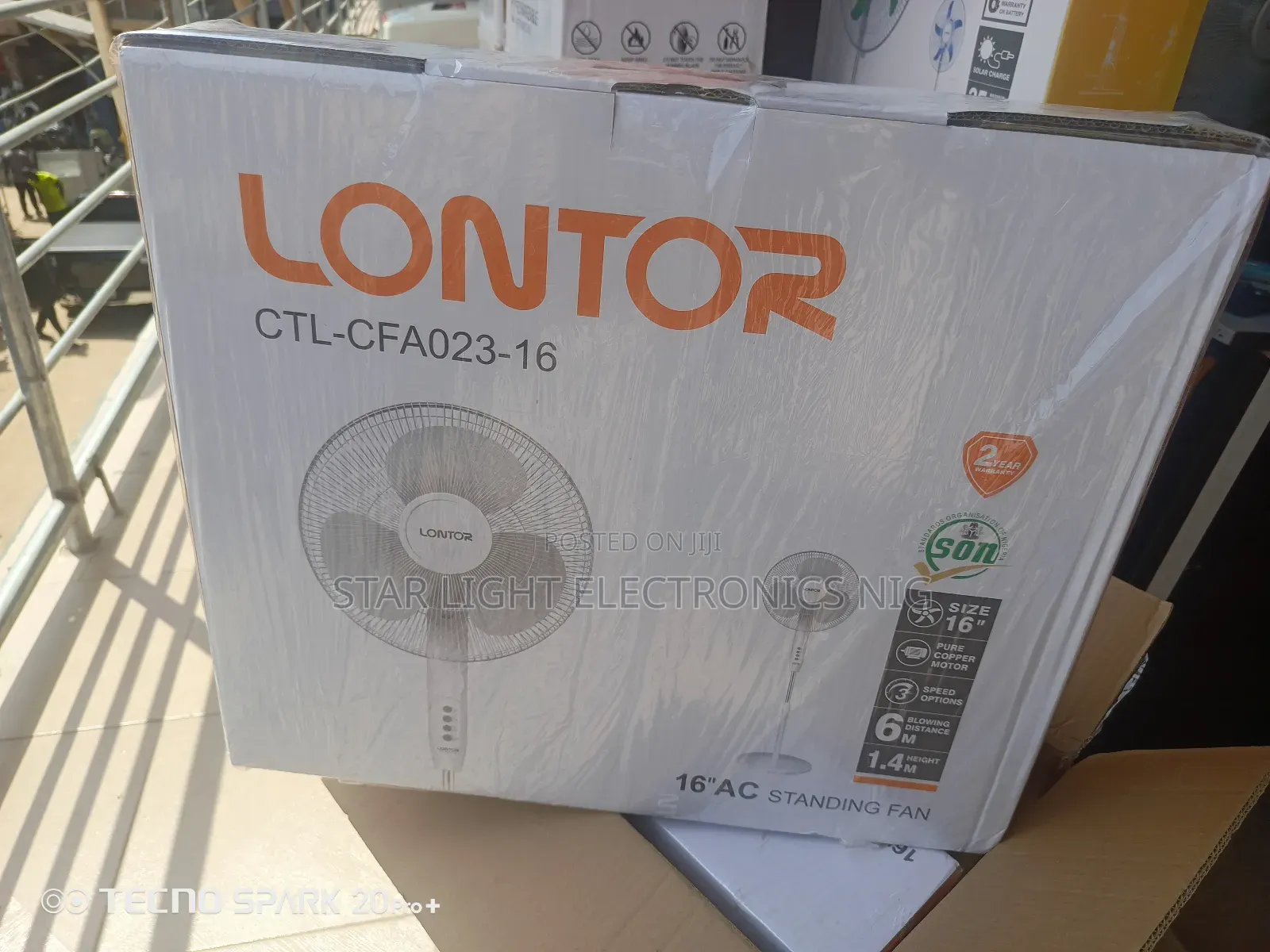Standing Lontor Fan 16 Inches