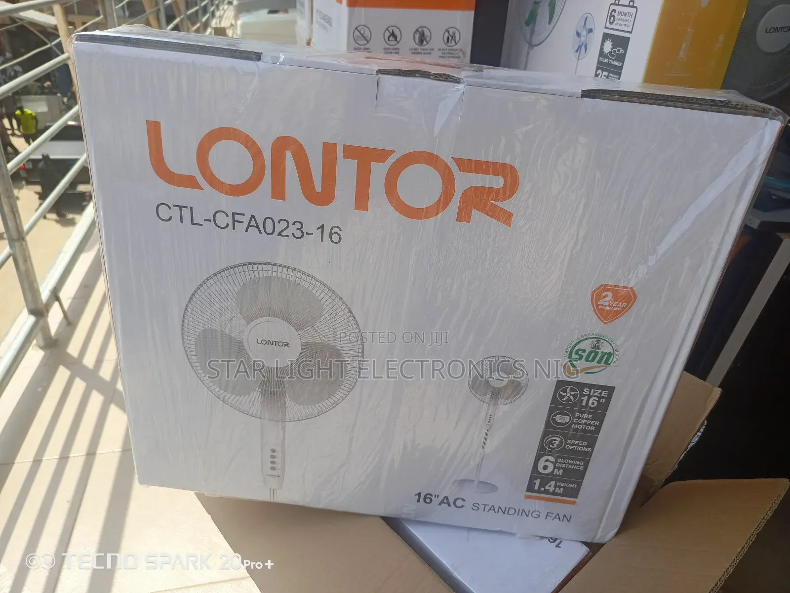 Standing Lontor Fan 16 Inches