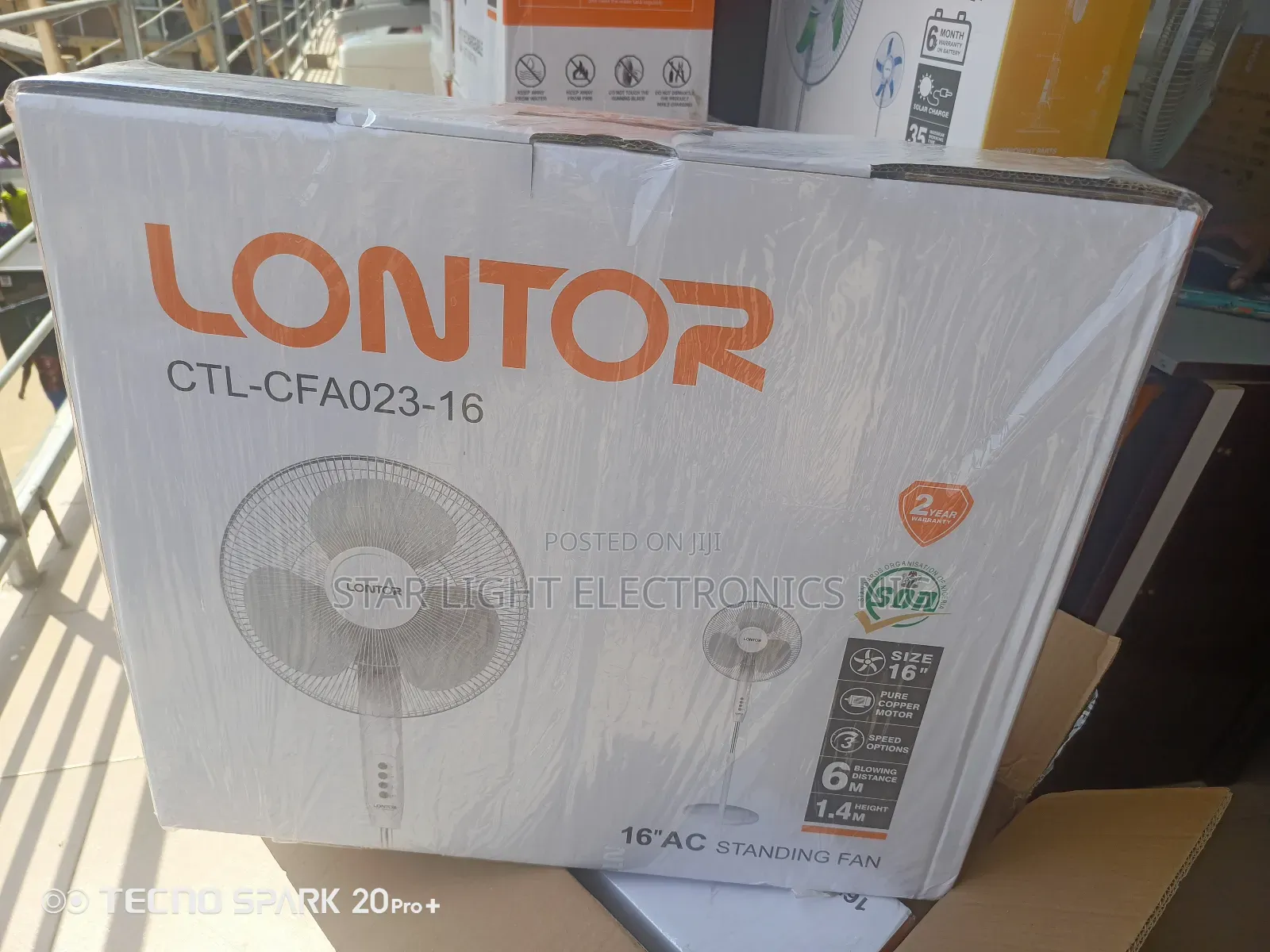 Standing Lontor Fan 16 Inches