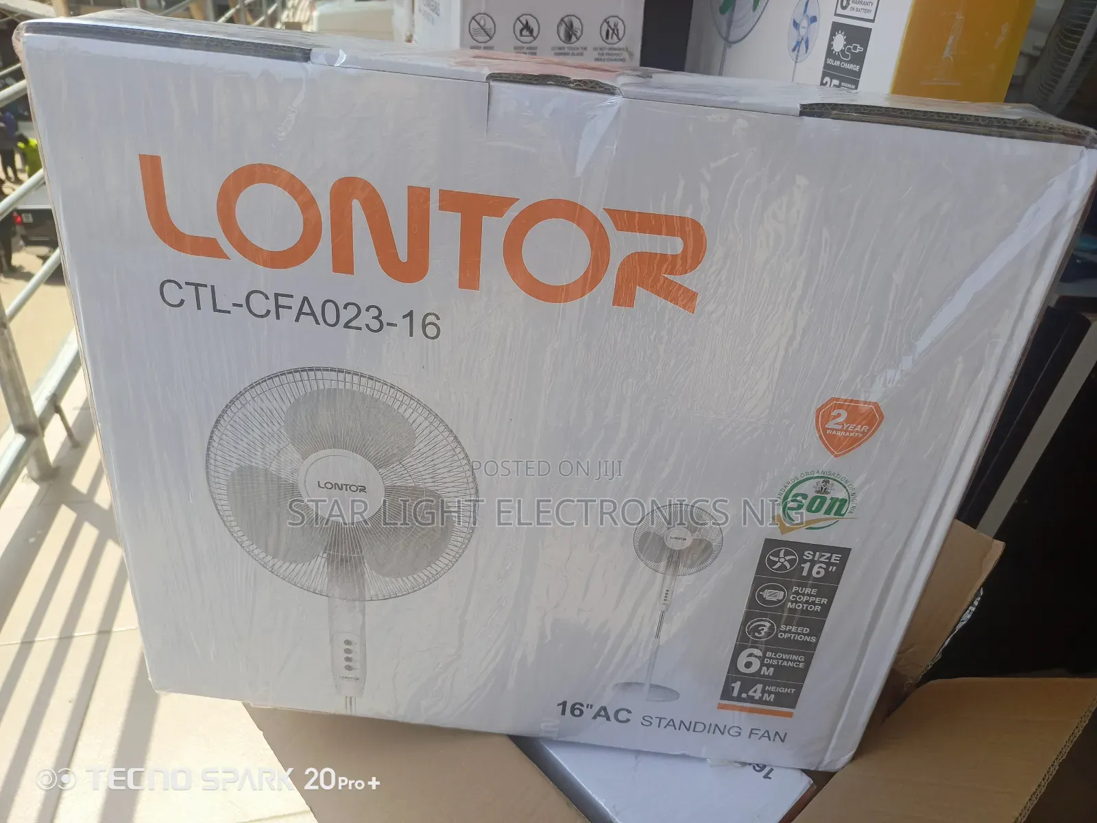 Standing Lontor Fan 16 Inches