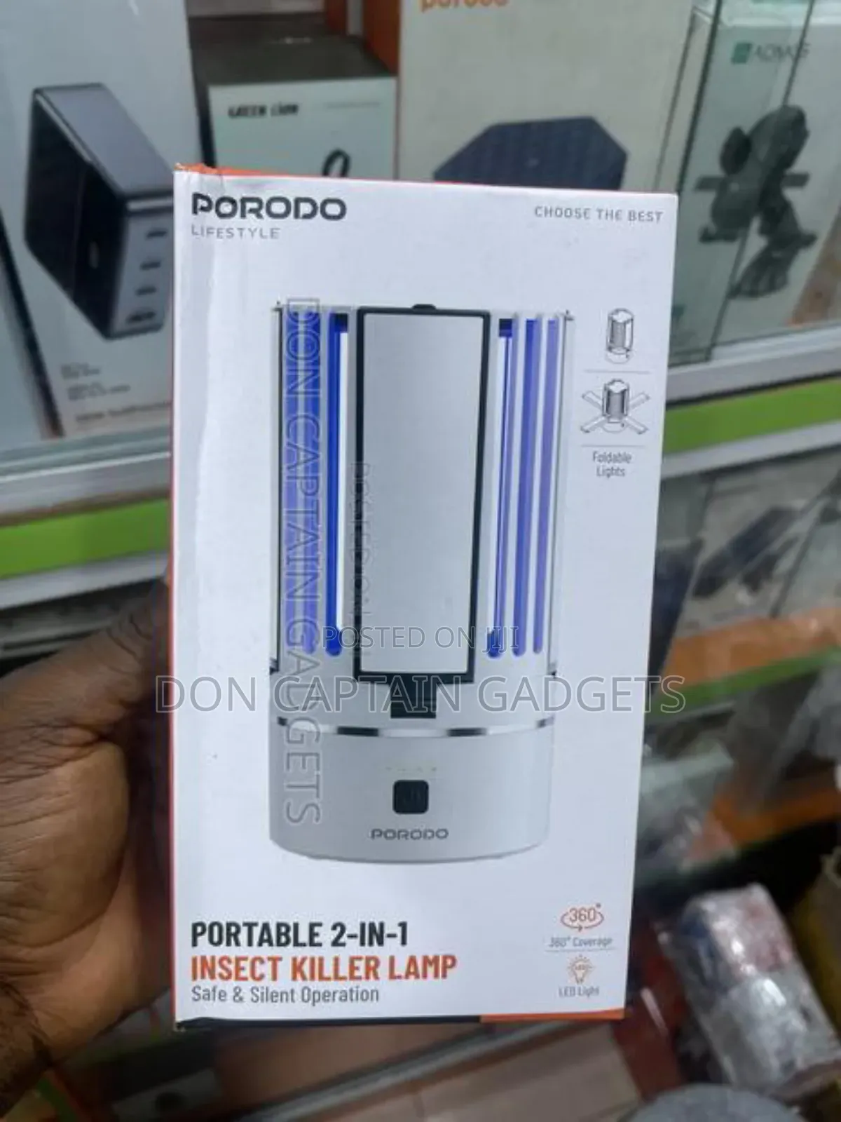 Porodo Portable 2 in 1 Insert Killer Lamp