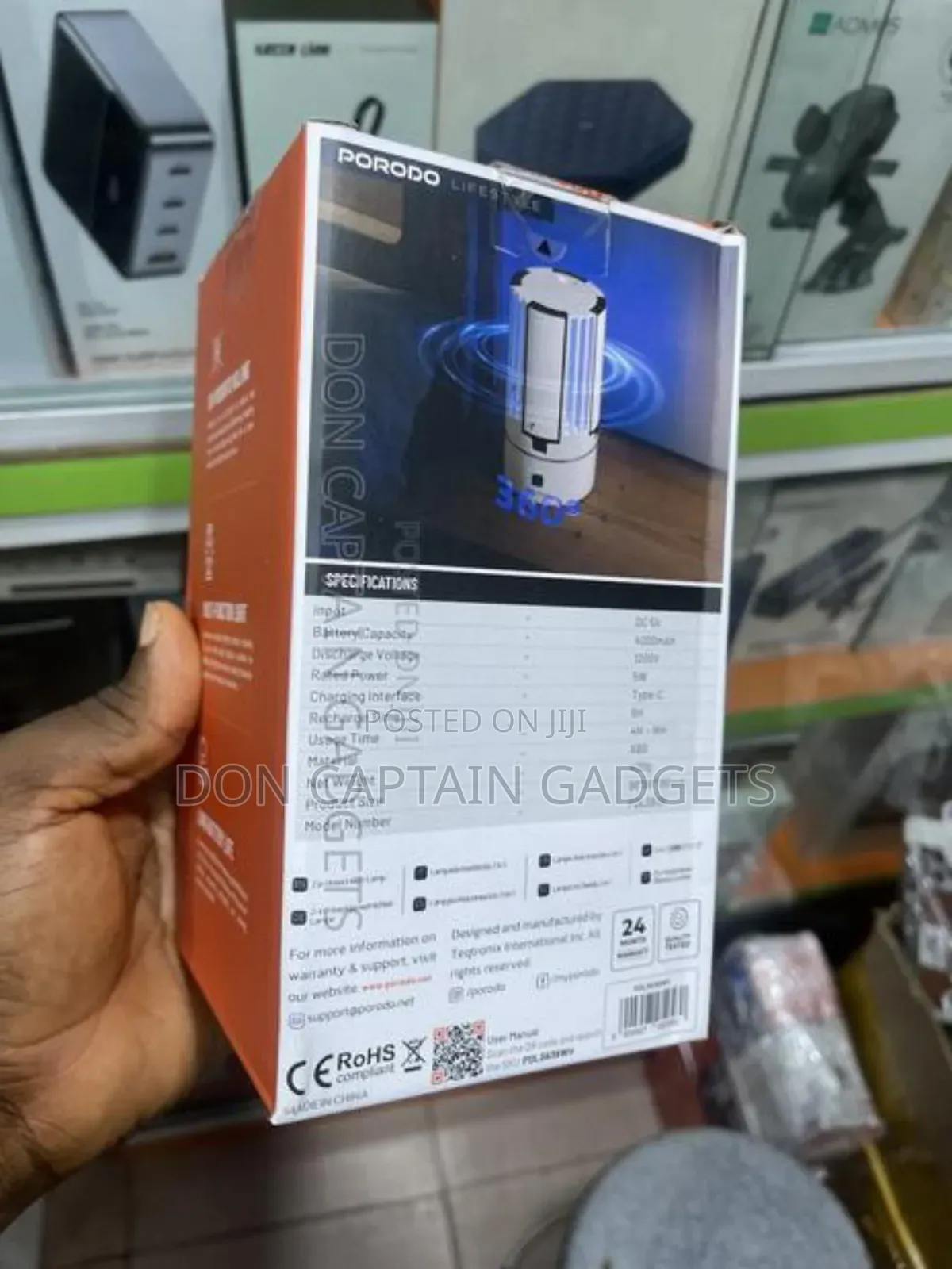 Porodo Portable 2 in 1 Insert Killer Lamp