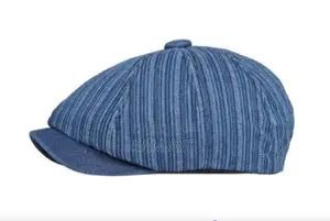 Denim Jean Octagonal Cap ,Papas Cap, Panama