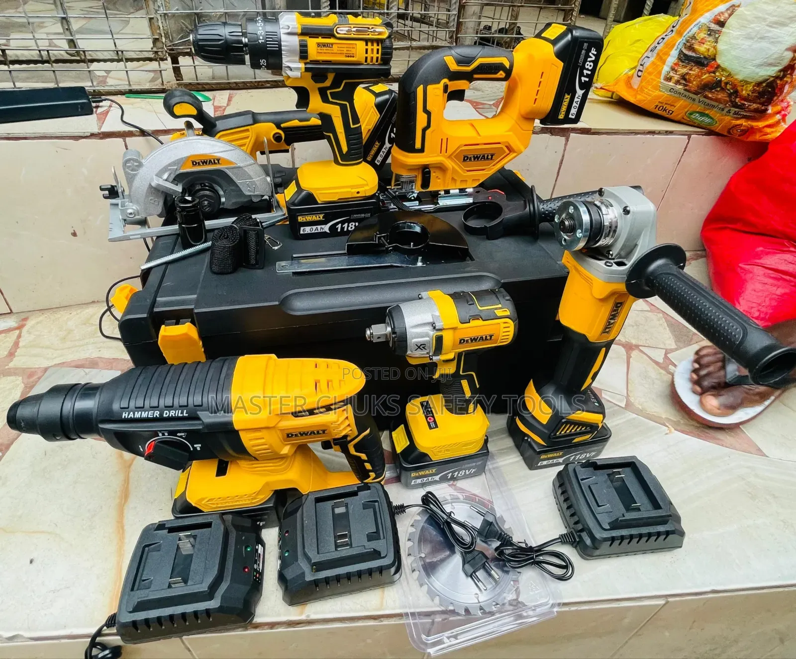 6 in 1 Cordless Battery Drill Machine