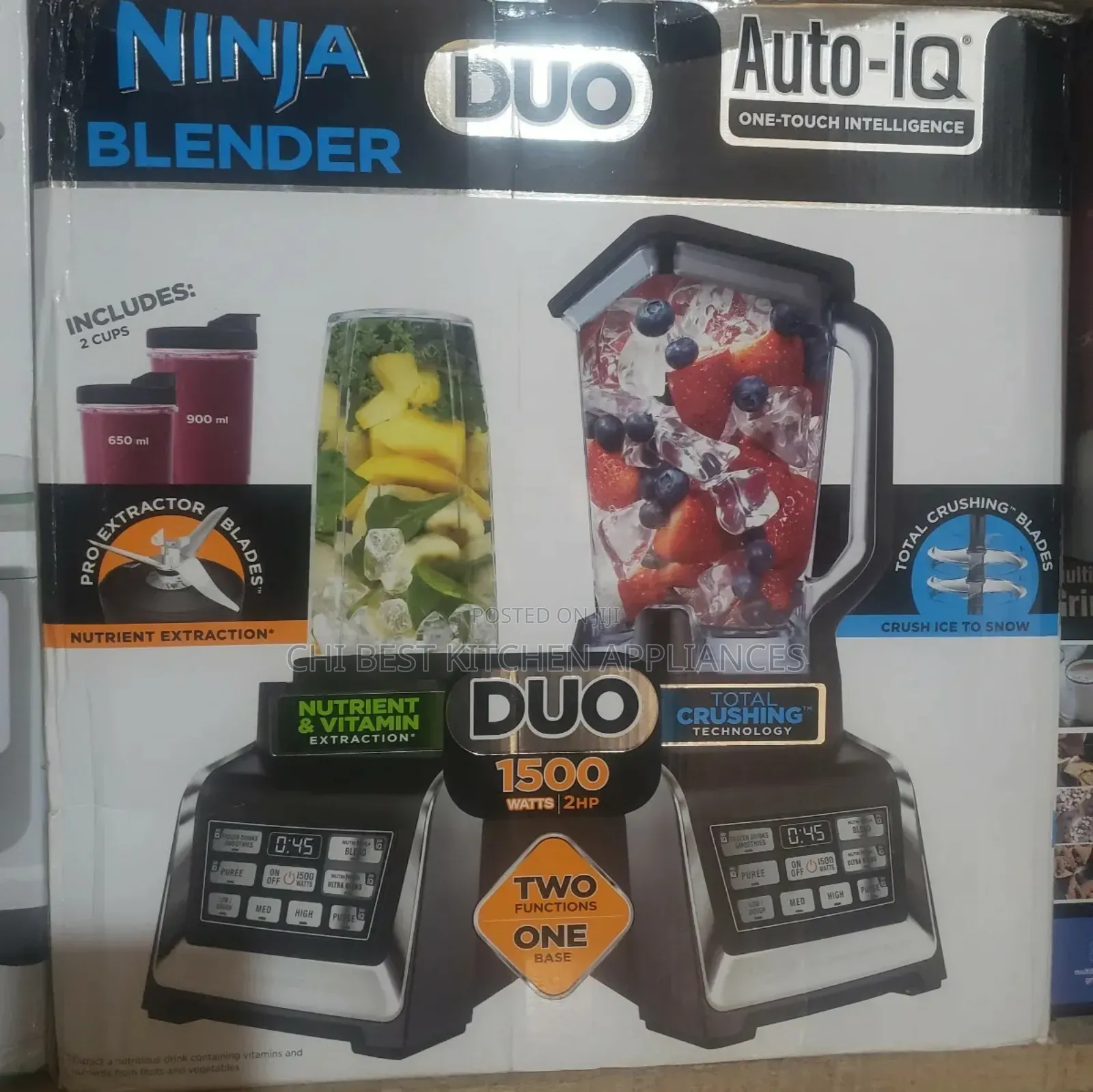 Ninja 2in1 Blender With Auto-Iq