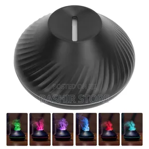 Dealfun Flame Aroma Diffuser Humidifier 7 Flame Color Night Light,