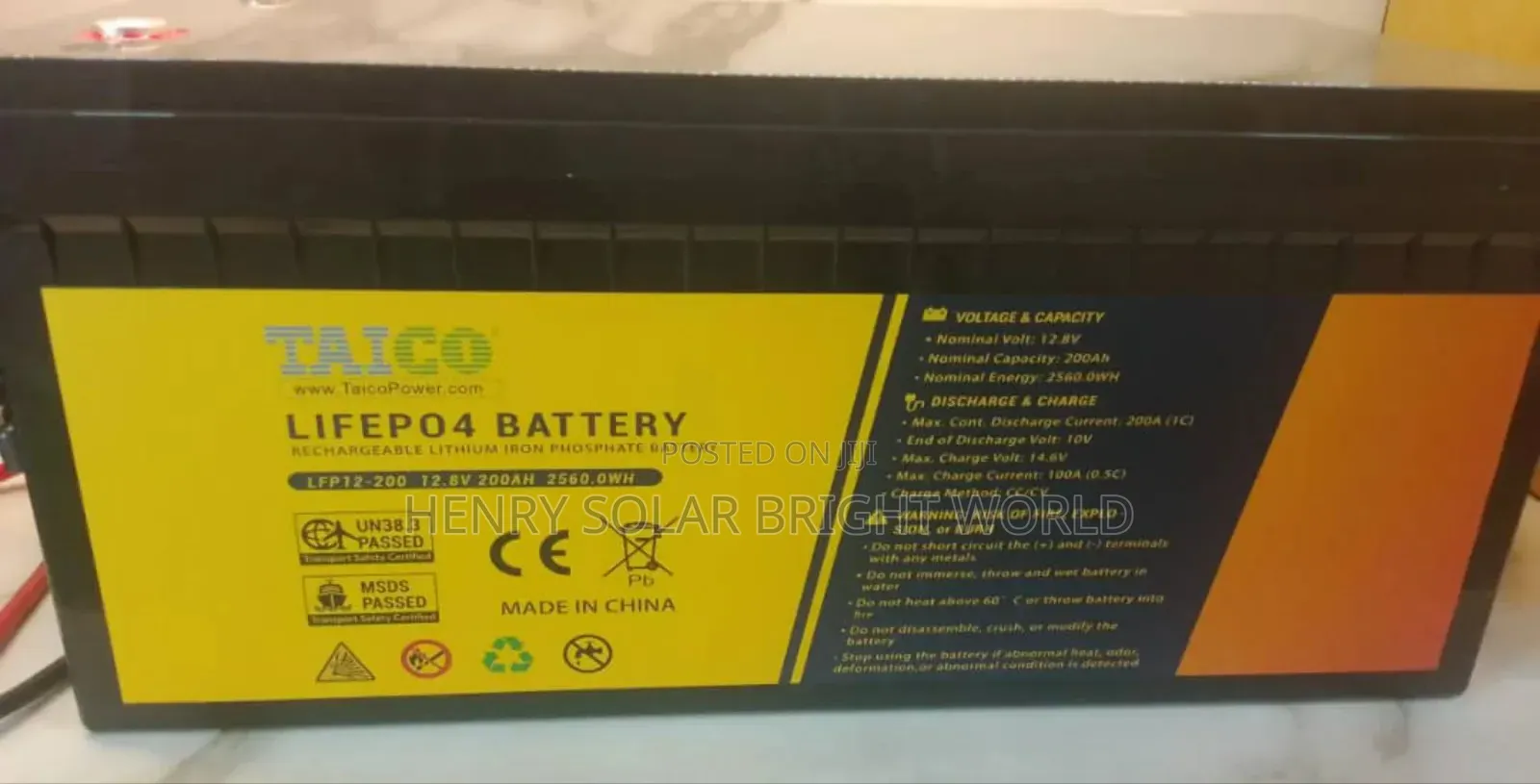 Taico 12v 200ah Lithium Ion Battery