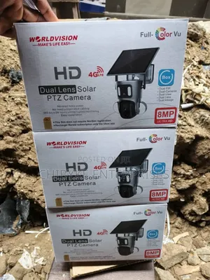 8mp 4g Ultra Hd Double Lens Solar PTZ Camera, With Free Sim