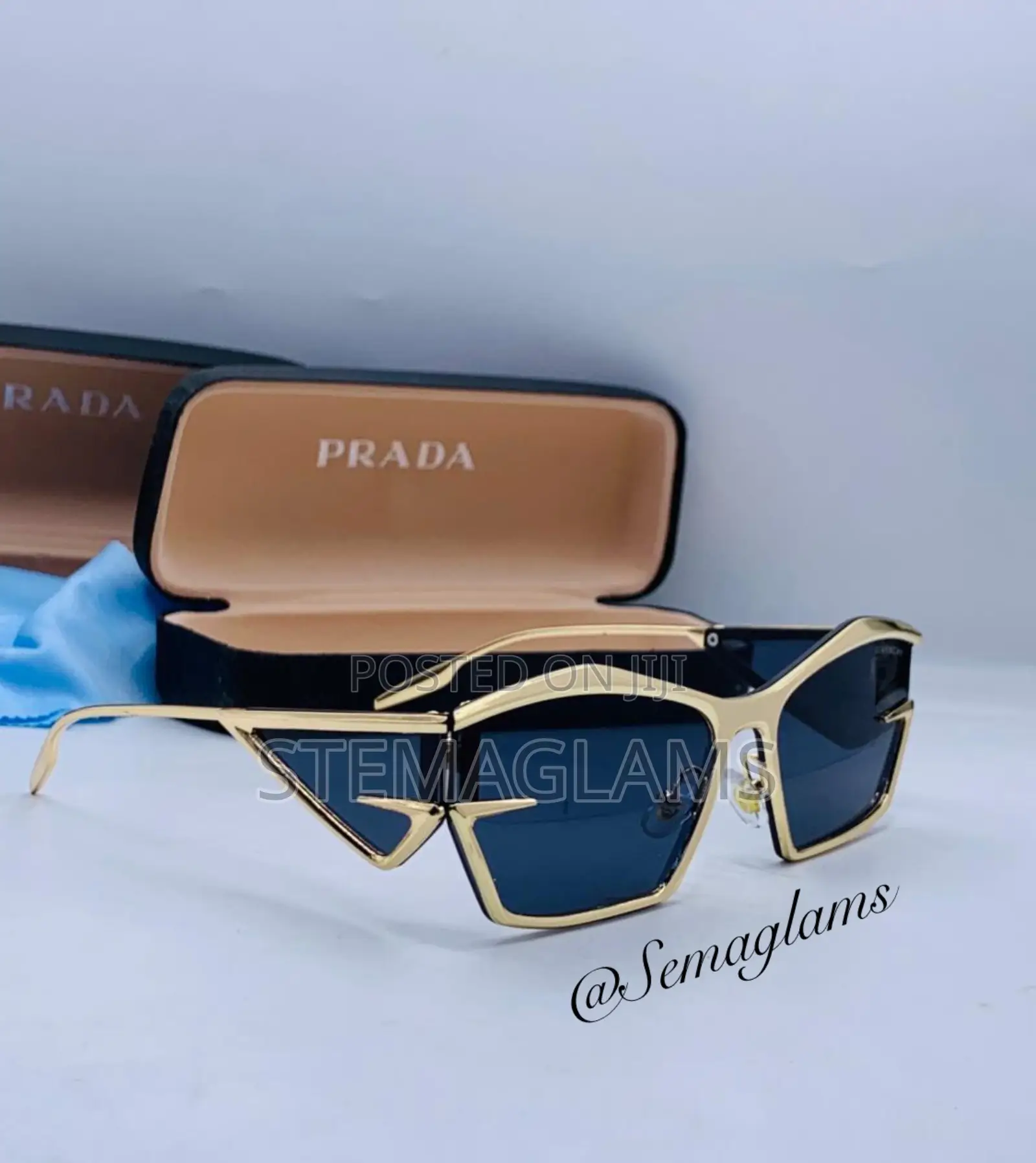 Prada Women’S Frameless Glasses, Stylish Fashion Accessory for Casual