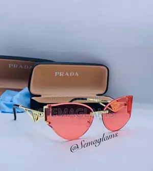 Prada Women’S Frameless Glasses, Stylish Fashion Accessory for Casual