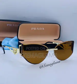 Prada Women’S Frameless Glasses, Stylish Fashion Accessory for Casual