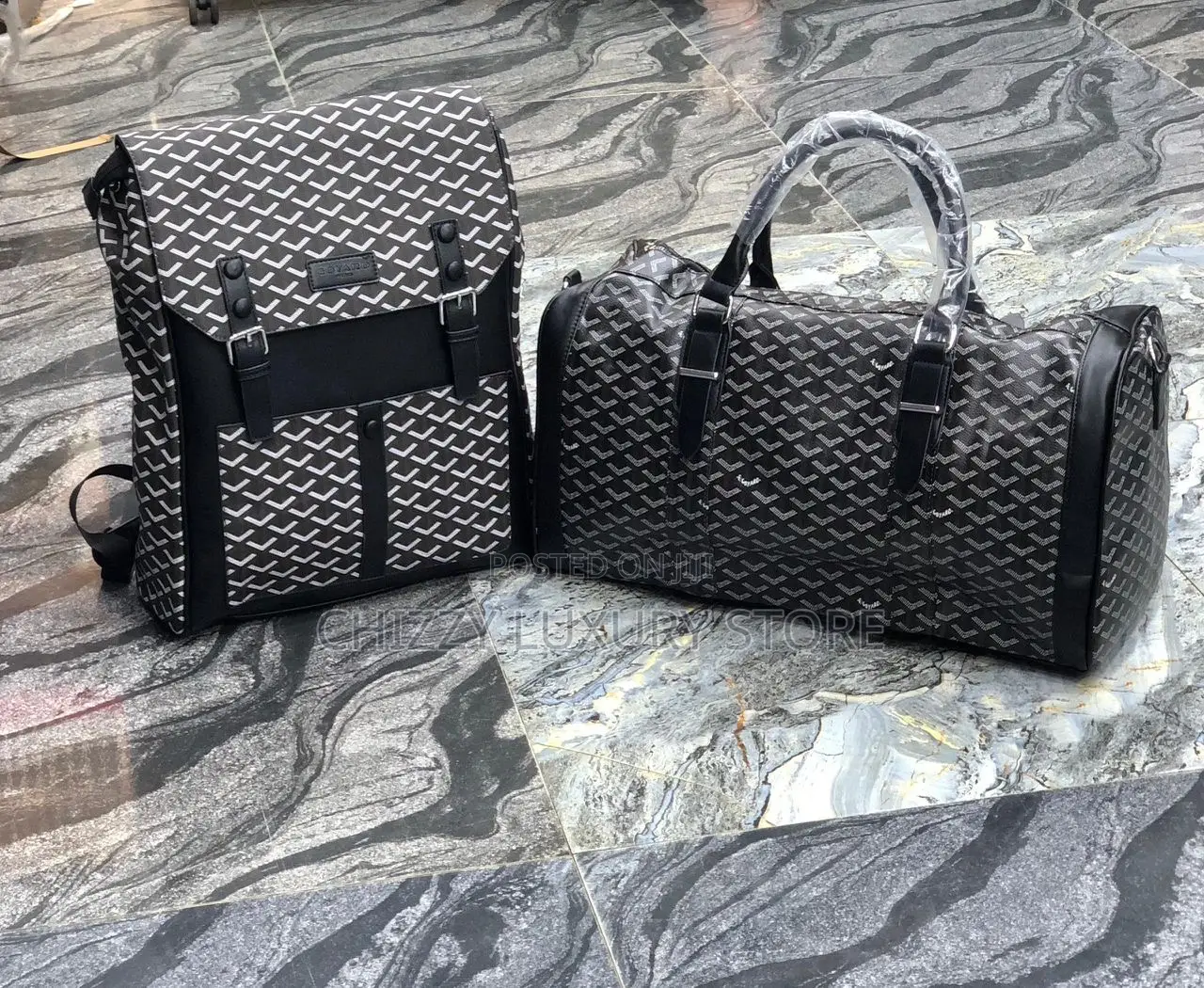 Goyard Quality Luxury Duffle Bag/Backpack