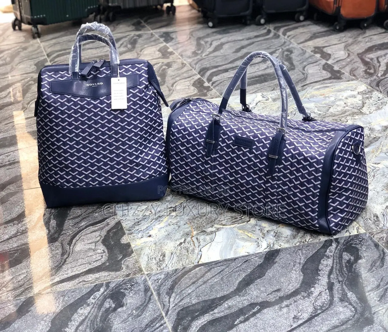 Goyard Quality Luxury Duffle Bag/Backpack