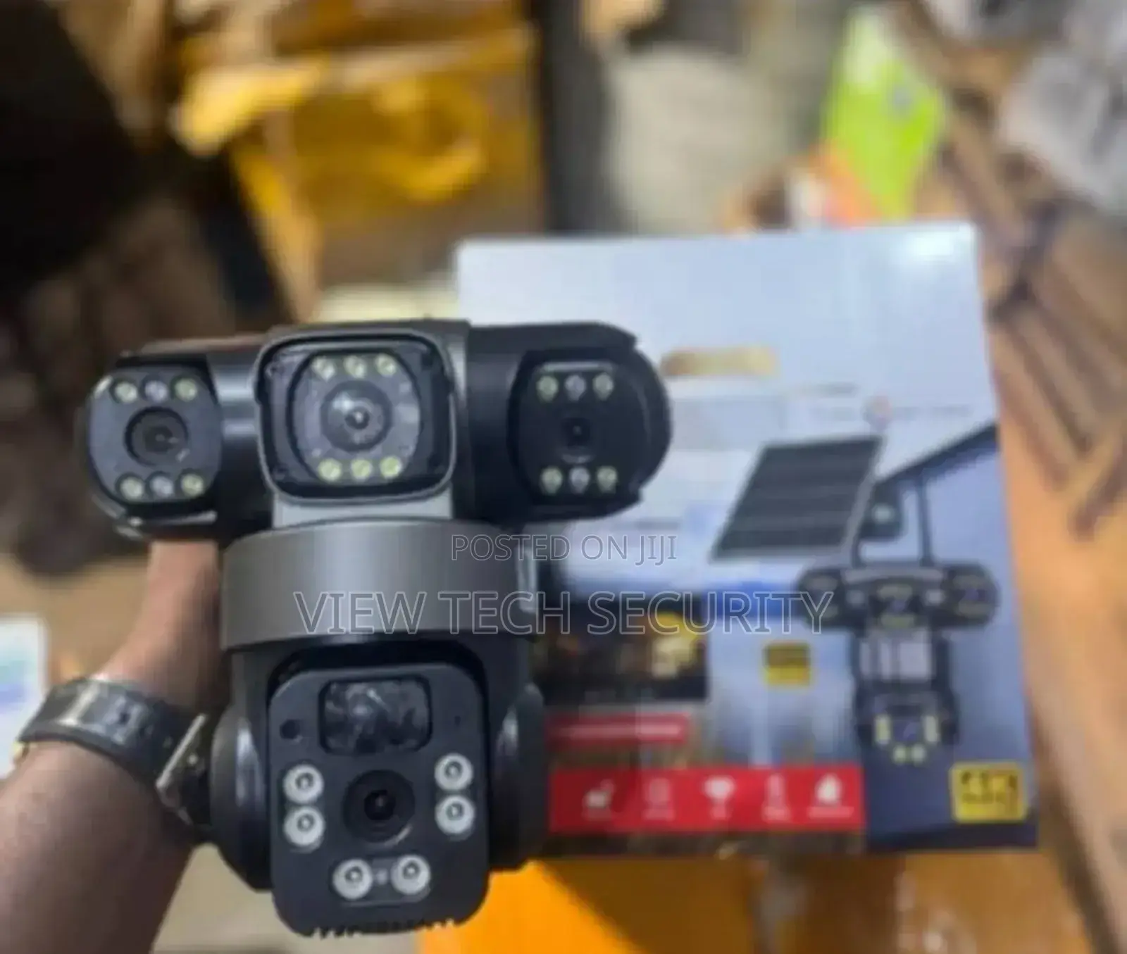Triple Lens CCTV Solar Camera 4g