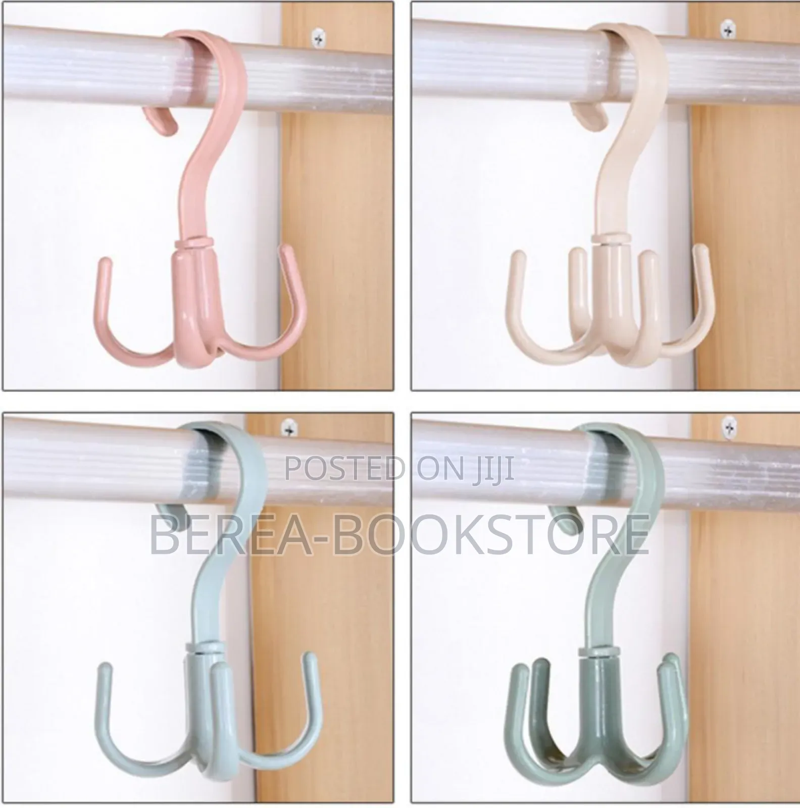 Multifunctional Rotating Hook Hanger 
4pcs