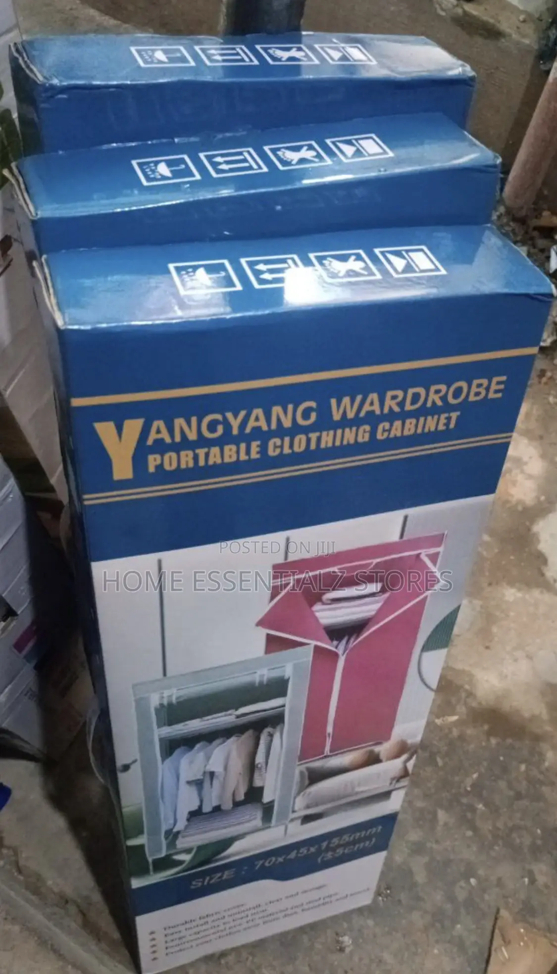 Single Canvas Foldable Fabric Wardrobe - Single Phase