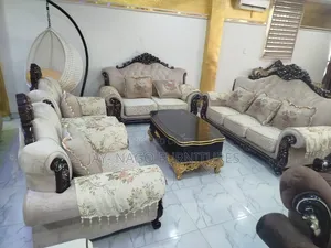 Royal Fabric Seven Seater Sofa Chair