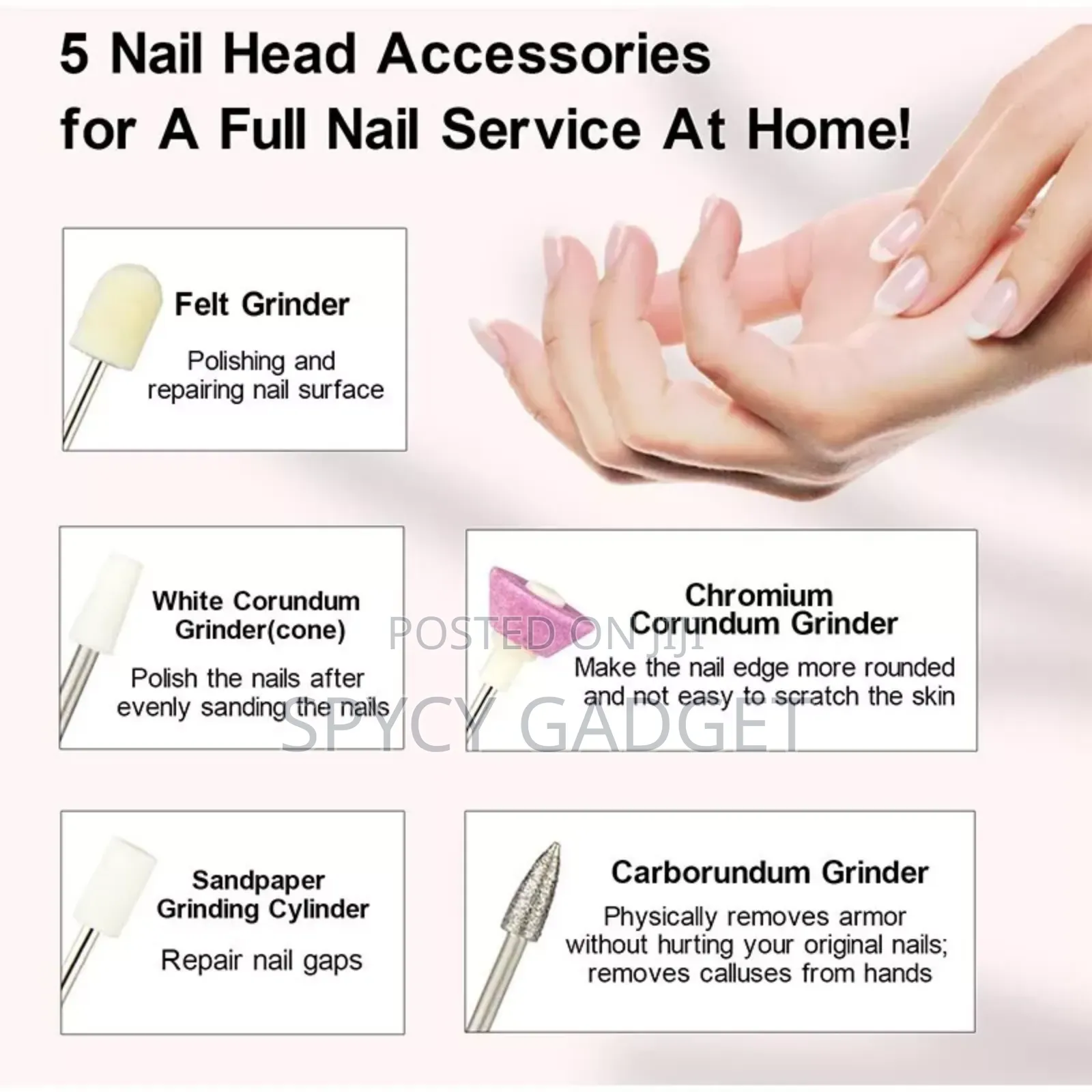 Electric Nail File Drill Pedicure/Manicure Kit Set