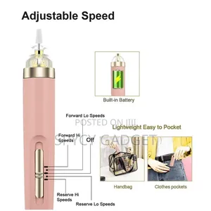 Electric Nail File Drill Pedicure/Manicure Kit Set