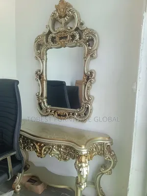 Royal Console Mirror(Gray Gold)