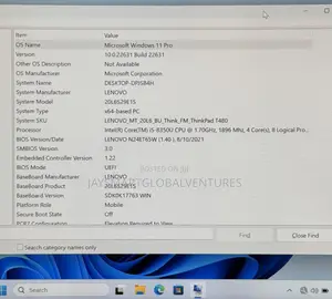 Laptop Lenovo ThinkPad T480 8GB Intel Core i5 SSD 256GB